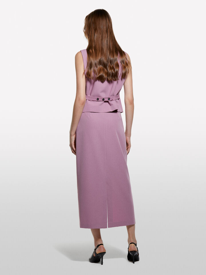 Colete malva slim fit - coletes para mulher - Lilás | Sisley image number 2